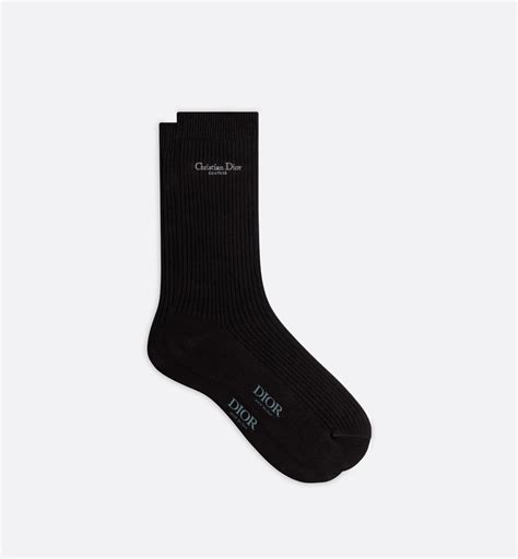 Christian Dior Couture Socks Black Cotton 